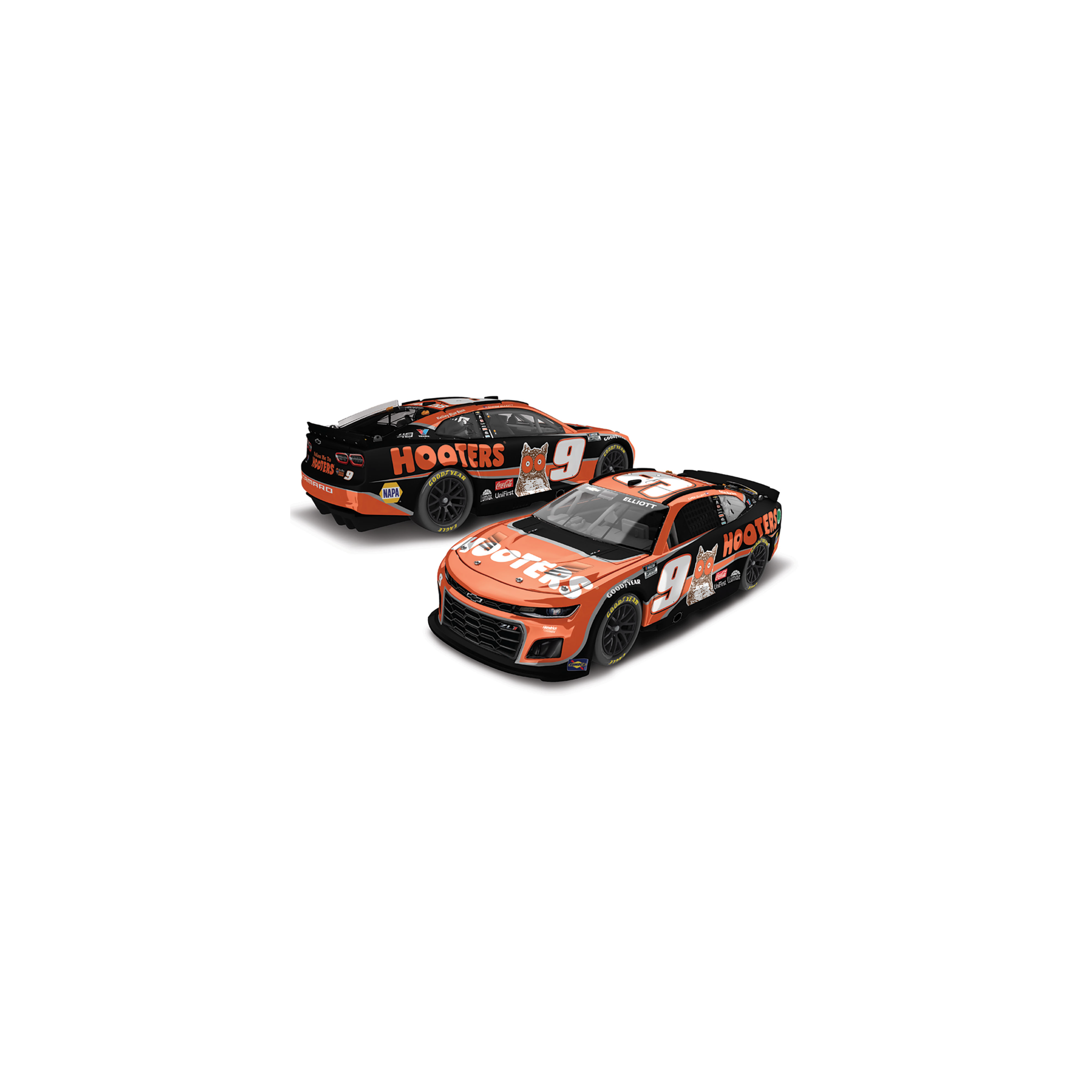 **PRE-ORDEN** 2024 HOOTERS PINTURA REGULAR 1:64 DIE-CAST