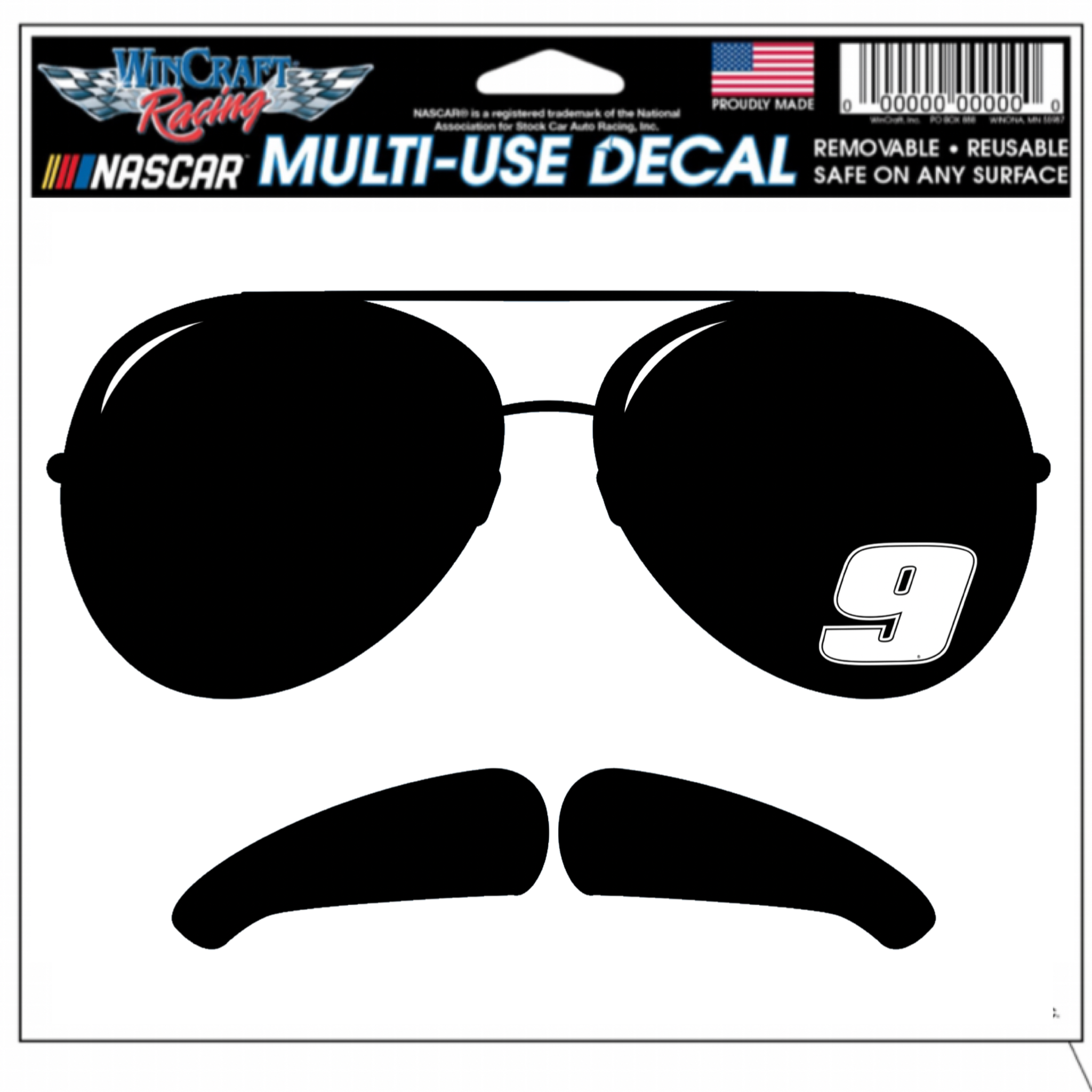 *PRE-ORDER* GLASS STACHE DECAL