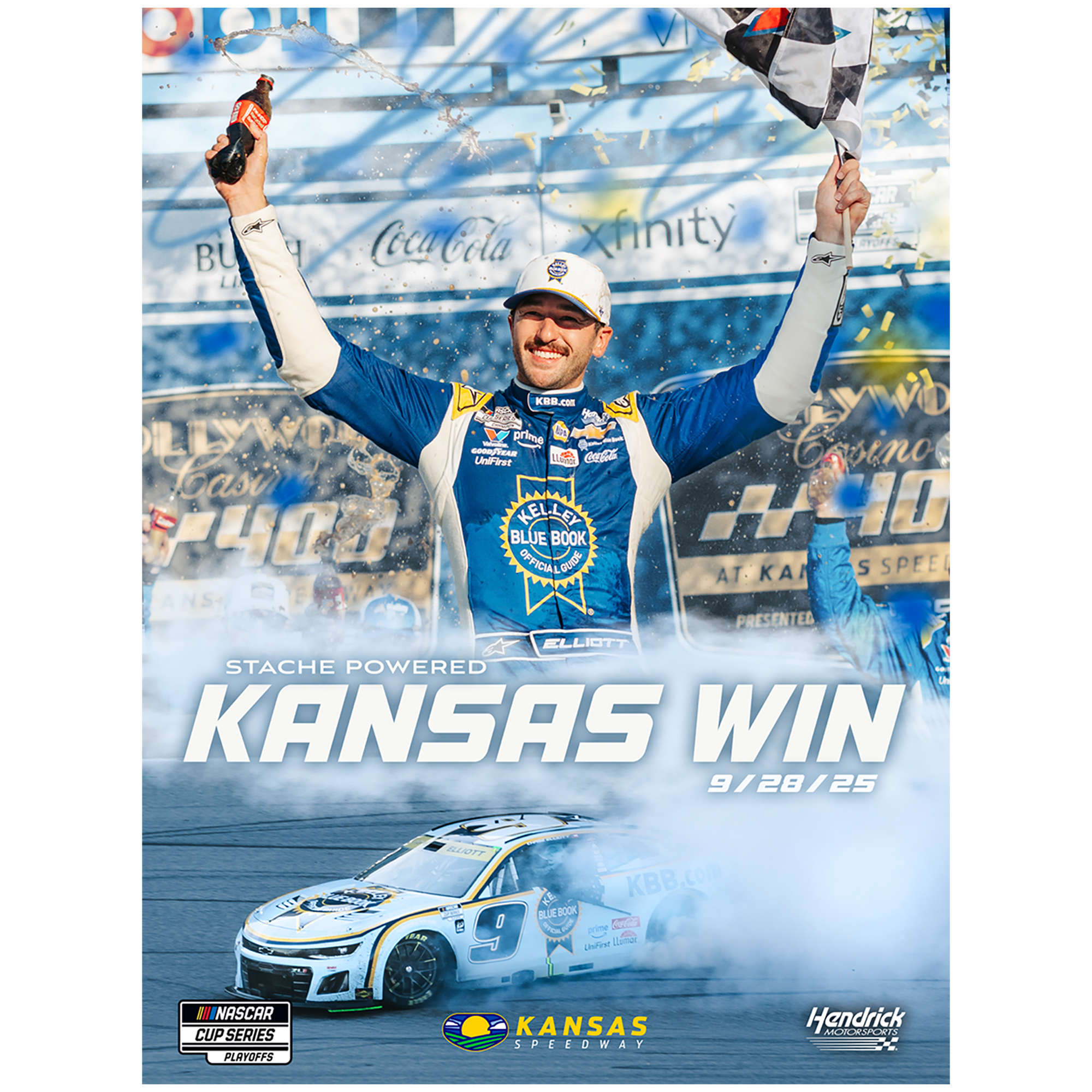 **PRE-ORDEN** 2023 MARTINSVILLE WIN **AUTOGRAFIADO** PÓSTER DE GANANCIA