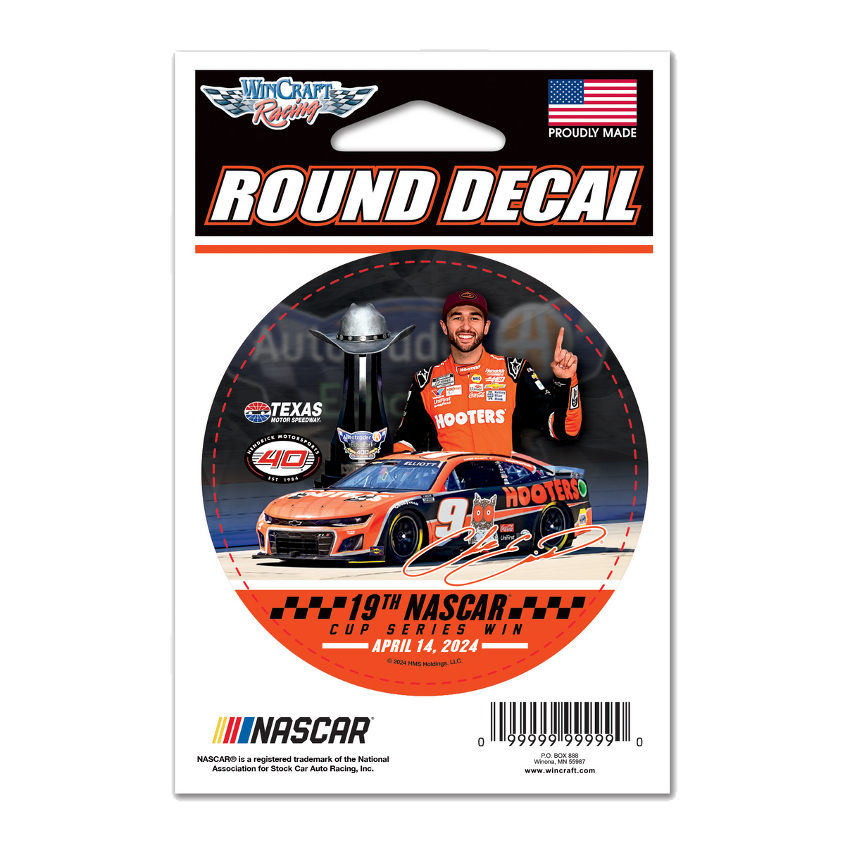 Win Decal 19TH TEXAS WIN DECAL – Chase Elliott Store
