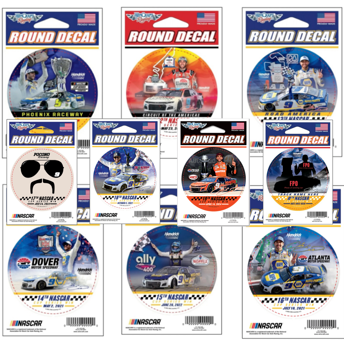 11-20 WIN DECALS – Chase Elliott Store