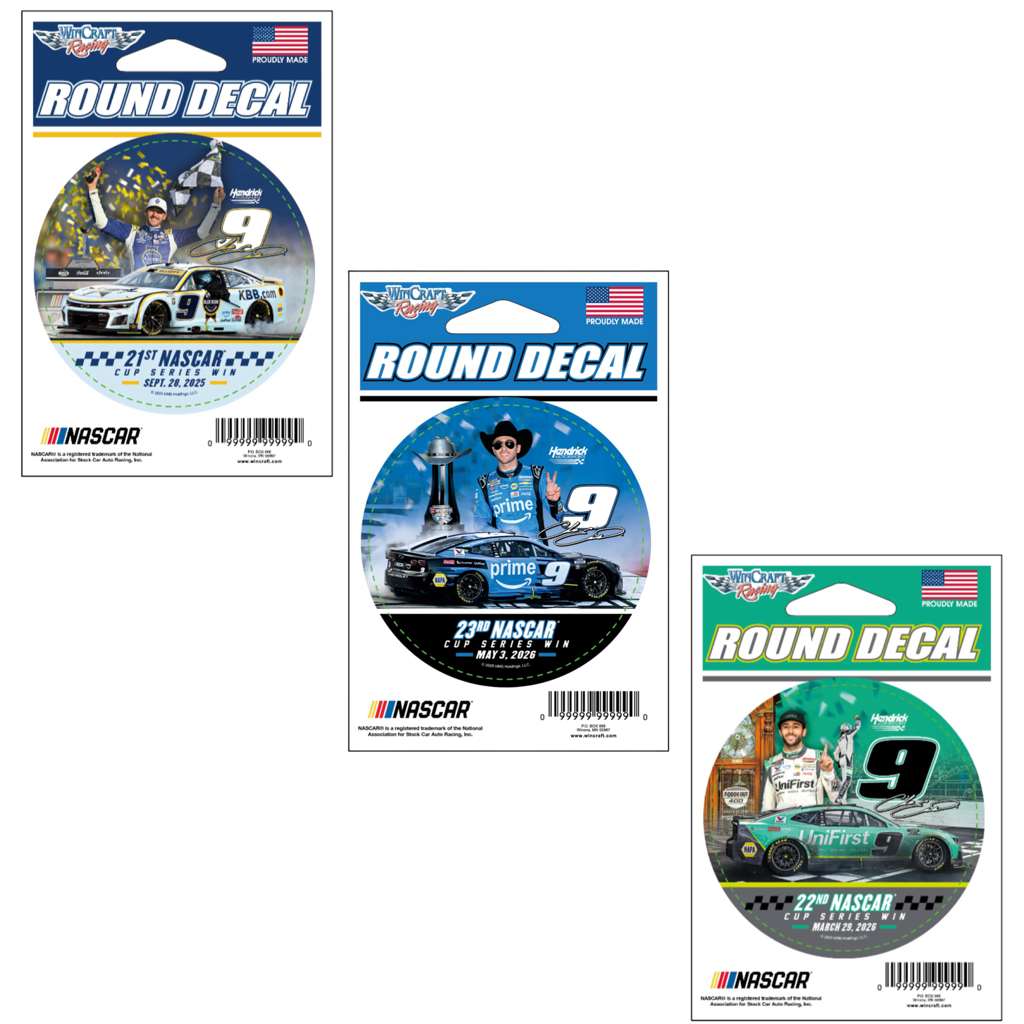 Win Decal 21-23 WIN DECALS – Chase Elliott Store