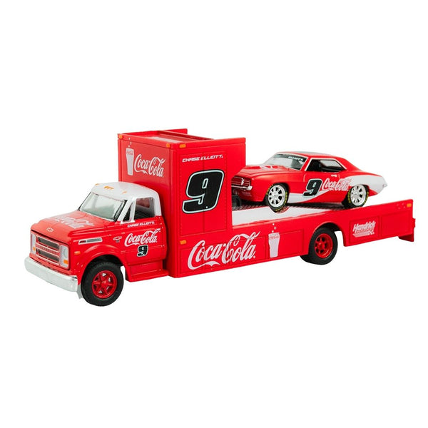 Coca-Cola 1968 Chevrolet C60 Truck w/1969 Chevrolet Camaro M2 1:64