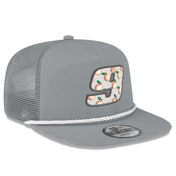 GREY PEACH 9 NEW ERA GOLFER TRUCKER HAT