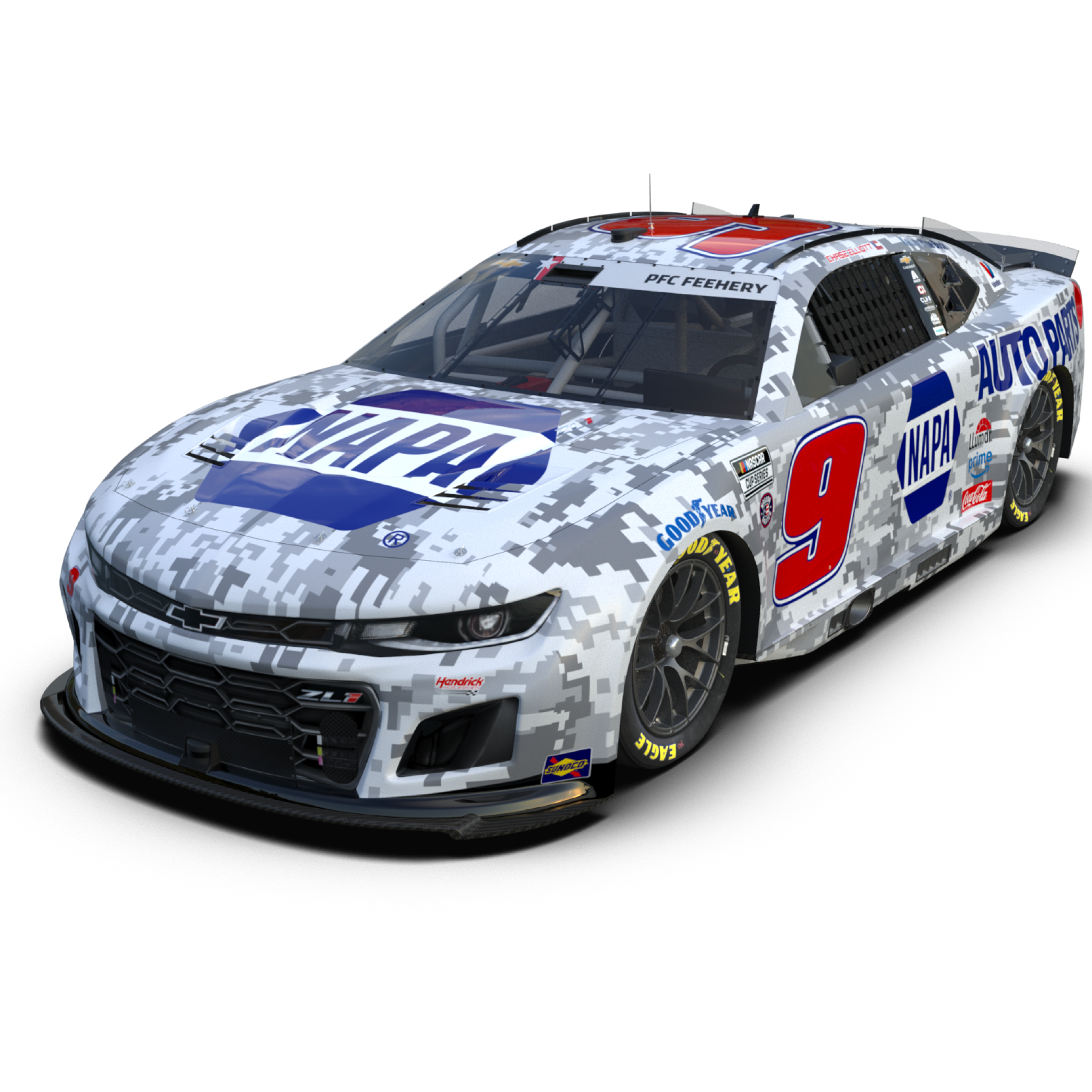 *PRE-ORDER* 2025 NAPA PATRIOTIC ELITE REGULAR PAINT 1:24 DIE-CAST