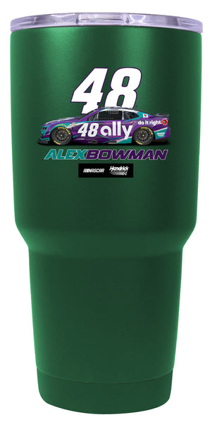 Alex Bowman #48 Nascar Offic. Licensed 24 oz Insulated Stainless Steel Tumbler