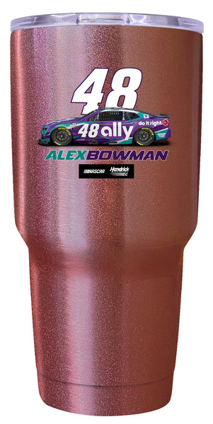 Alex Bowman #48 Nascar Offic. Licensed 24 oz Insulated Stainless Steel Tumbler