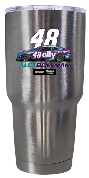 Alex Bowman #48 Nascar Offic. Licensed 24 oz Insulated Stainless Steel Tumbler