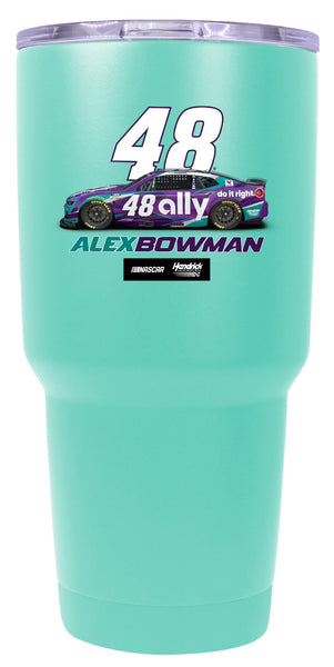 Alex Bowman #48 Nascar Offic. Licensed 24 oz Insulated Stainless Steel Tumbler