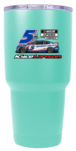 Kyle Larson 2X Champ #5 Nascar Offic. Licensed 24 oz Insulated Stainless Steel Tumbler