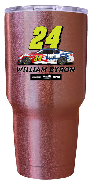 William Byron #24 Nascar Offic. Licensed 24 oz Insulated Stainless Steel Tumbler