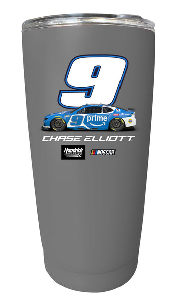 Nascar #9 Chase Elliott 16 oz Insulated Stainless Steel Tumbler Officially Licensed