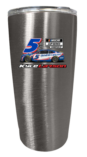 Kyle Larson 2X Champ #5 Nascar Offic. Licensed 16 oz Insulated Stainless Steel Tumbler