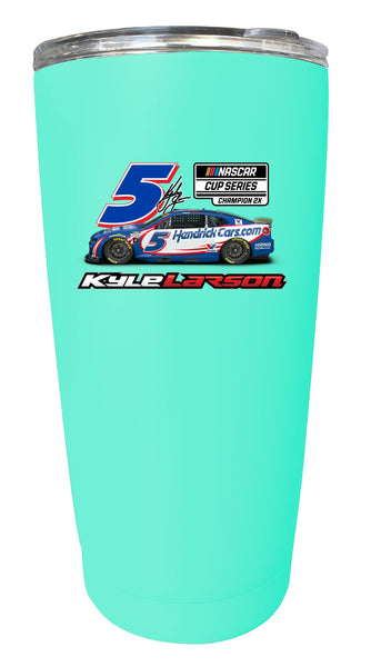 Kyle Larson 2X Champ #5 Nascar Offic. Licensed 16 oz Insulated Stainless Steel Tumbler