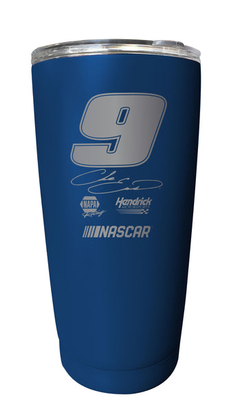 Chase Elliott NASCAR #9 Etched 16 oz Stainless Steel Tumbler
