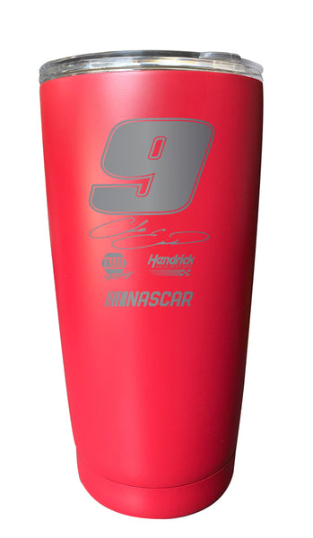 Chase Elliott NASCAR #9 Etched 16 oz Stainless Steel Tumbler