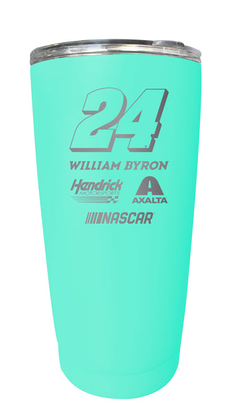 William Byron NASCAR #24 Etched 16 oz Stainless Steel Tumbler