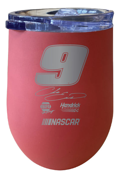 Chase Elliott #9 NASCAR Cup Series 12 oz Etched Insulated Stainless Steel Tumbler