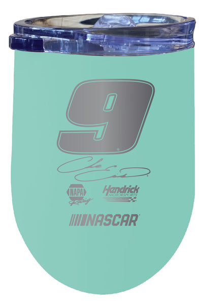 Chase Elliott #9 NASCAR Cup Series 12 oz Etched Insulated Stainless Steel Tumbler
