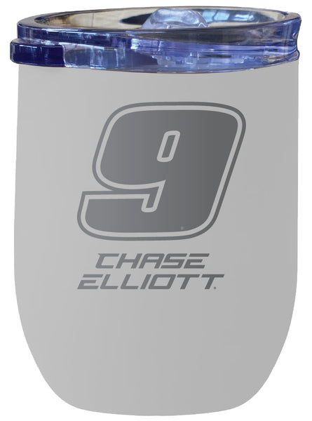 Nascar #9 Chase Elliott 12 oz Engraved Insulated Wine Stainless Steel Tumbler