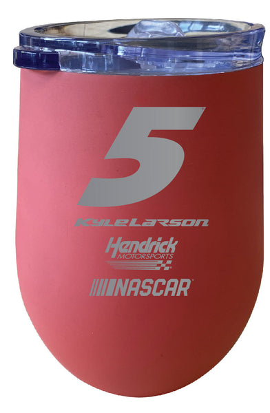 Kyle Larson NASCAR #5 12 oz Etched Insulated Wine Tumbler