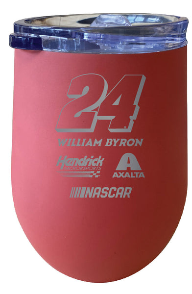 William Byron NASCAR #24 12 oz Etched Insulated Wine Tumbler