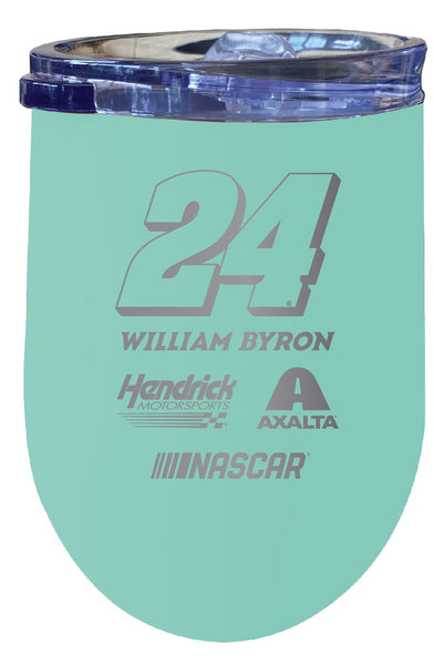 William Byron NASCAR #24 12 oz Etched Insulated Wine Tumbler