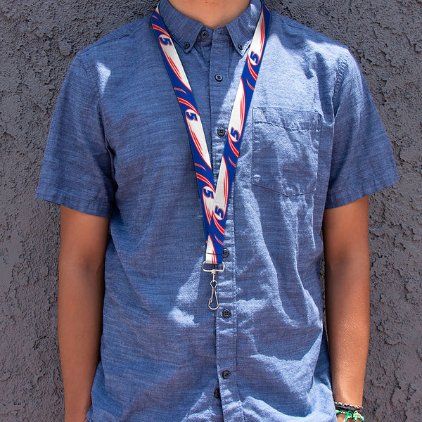 Lanyard - 1.0" - Kyle Larson #5 Car Scheme White/Blue/Red
