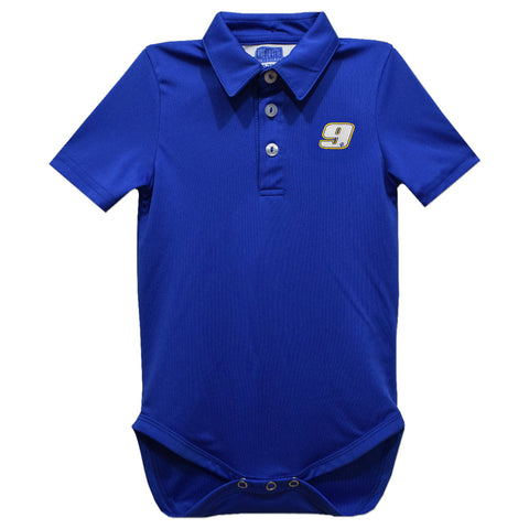 Chase Elliott Vive La Fete Solid Polo Bodysuit - Blue