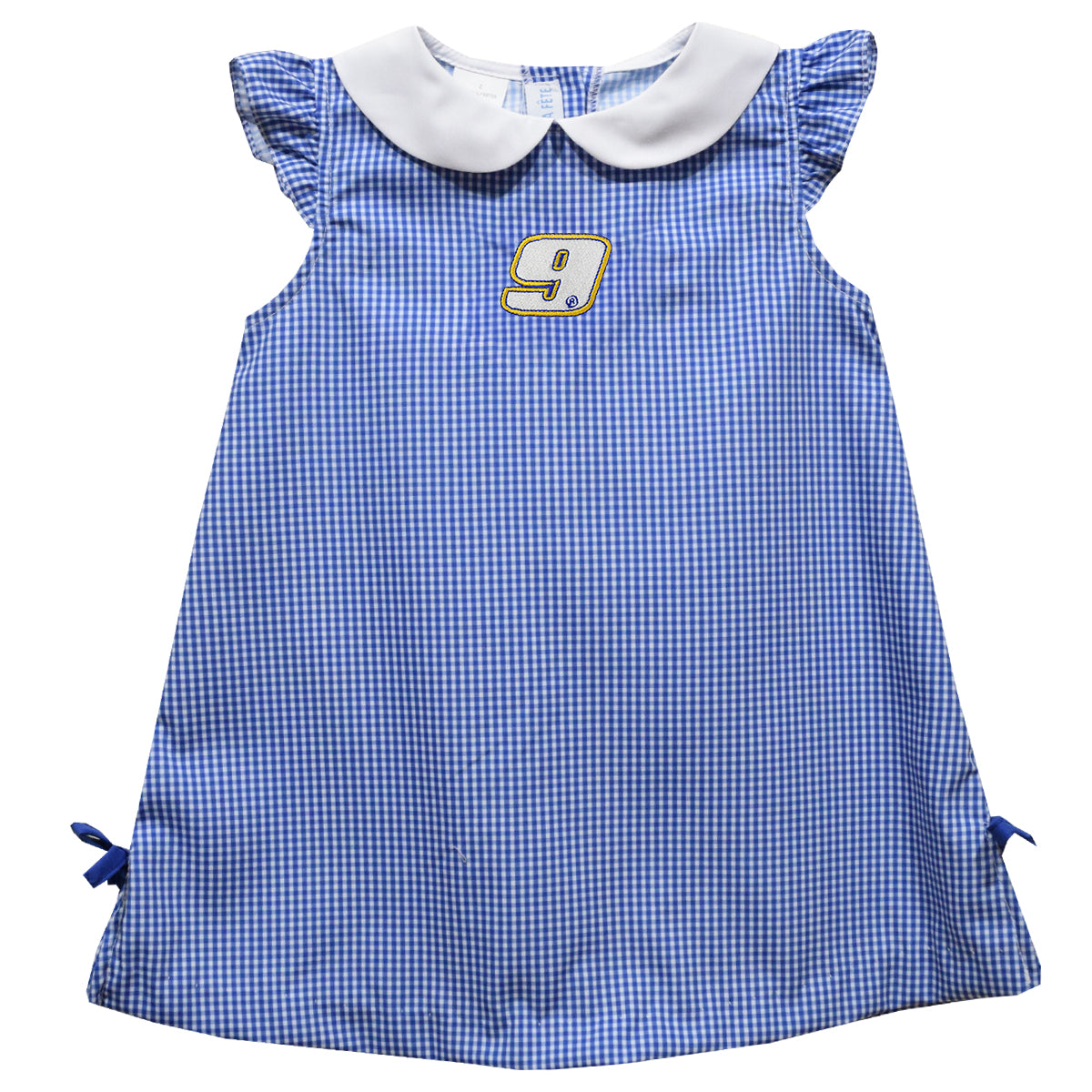 Chase Elliott Vive La Fete Gingham A-Line Dress - Blue