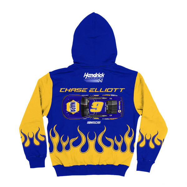Chase Elliott Vive La Fete Color Block Pullover Hoodie - Royal