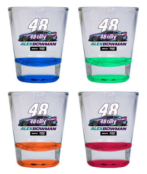 Alex Bowman #48 Nascar Offic. Licensed 2 oz Round Shot Glass