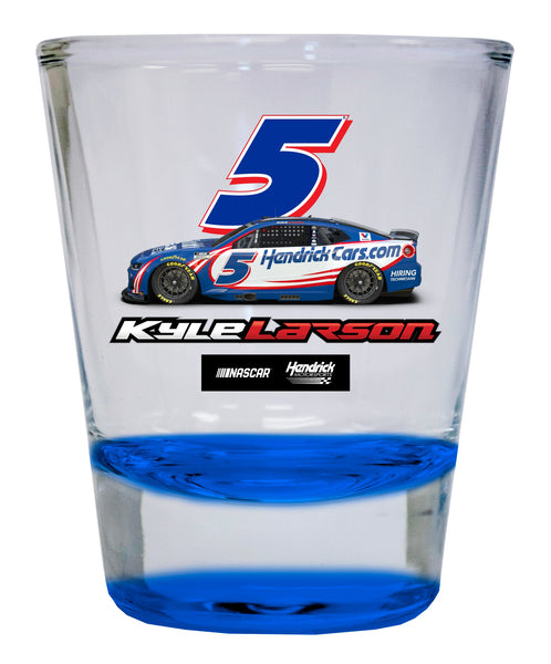 Kyle Larson - Hendricks Cars.com #5 Nascar Offic. Licensed 2 oz Round Shot Glass