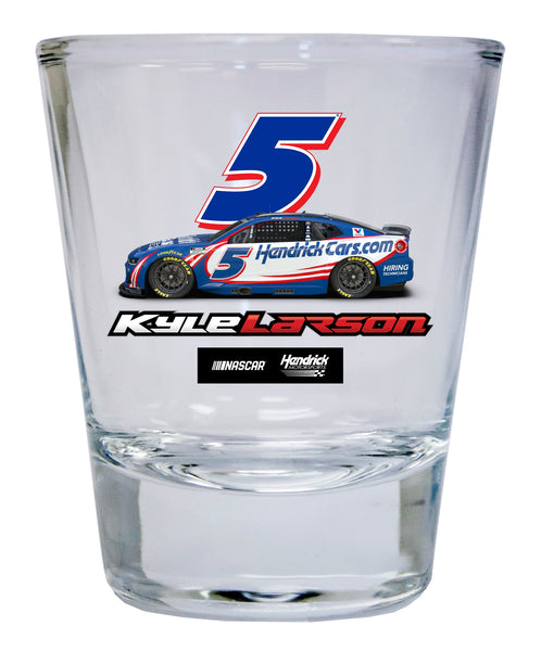 Kyle Larson - Hendricks Cars.com #5 Nascar Offic. Licensed 2 oz Round Shot Glass