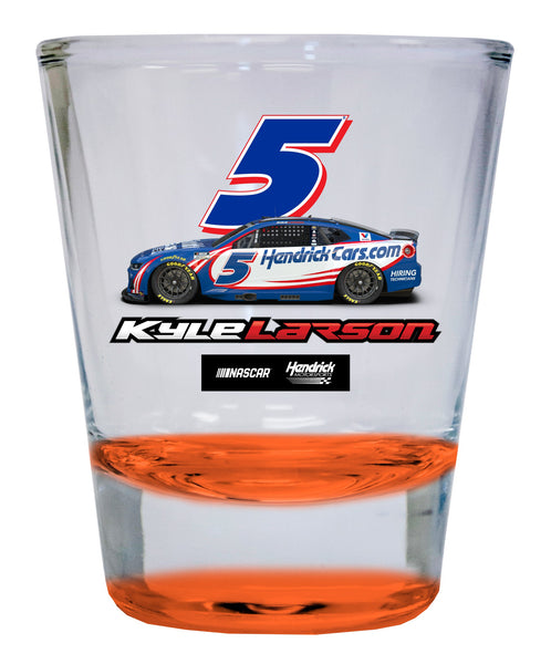 Kyle Larson - Hendricks Cars.com #5 Nascar Offic. Licensed 2 oz Round Shot Glass
