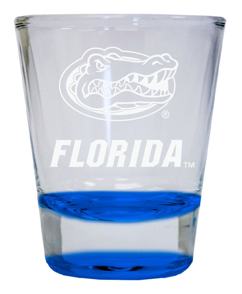 Florida Gators 2 oz Engraved Shot Glass Round  Officially Licensed Collegiate Product