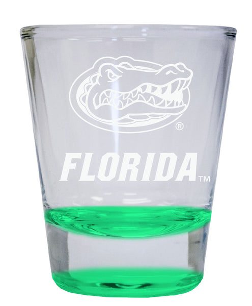 Florida Gators 2 oz Engraved Shot Glass Round  Officially Licensed Collegiate Product