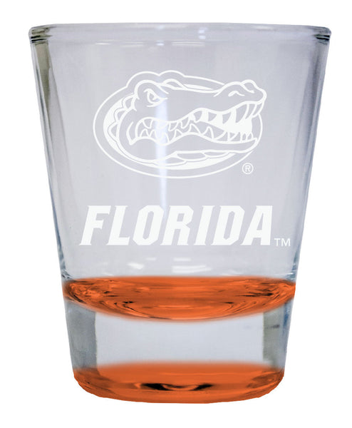 Florida Gators 2 oz Engraved Shot Glass Round  Officially Licensed Collegiate Product