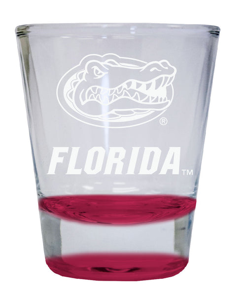Florida Gators 2 oz Engraved Shot Glass Round  Officially Licensed Collegiate Product