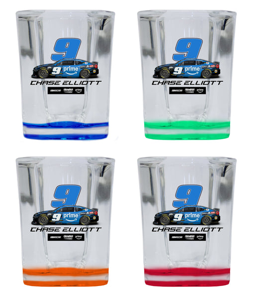 Chase Elliott #9 Nascar Offic. Licensed 2 oz Square Shot Glass