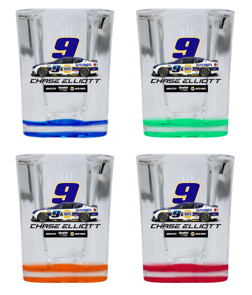 Chase Elliott - NAPA #9 Nascar Offic. Licensed 2 oz Square Shot Glass