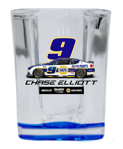Chase Elliott - NAPA #9 Nascar Offic. Licensed 2 oz Square Shot Glass