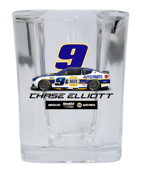 Chase Elliott - NAPA #9 Nascar Offic. Licensed 2 oz Square Shot Glass