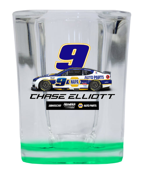 Chase Elliott - NAPA #9 Nascar Offic. Licensed 2 oz Square Shot Glass