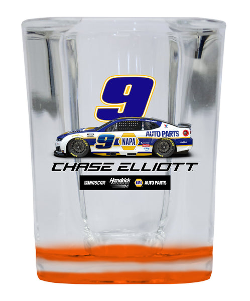 Chase Elliott - NAPA #9 Nascar Offic. Licensed 2 oz Square Shot Glass