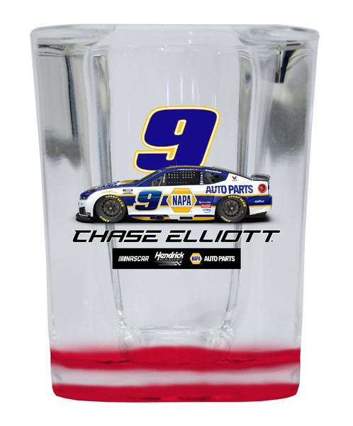 Chase Elliott - NAPA #9 Nascar Offic. Licensed 2 oz Square Shot Glass