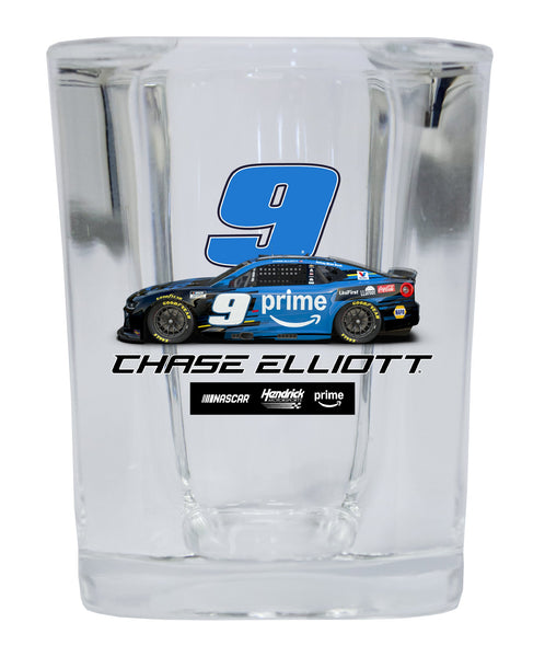 Chase Elliott #9 Nascar Offic. Licensed 2 oz Square Shot Glass