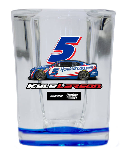 Kyle Larson - Hendricks Cars.com #5 Nascar Offic. Licensed 2 oz Square Shot Glass