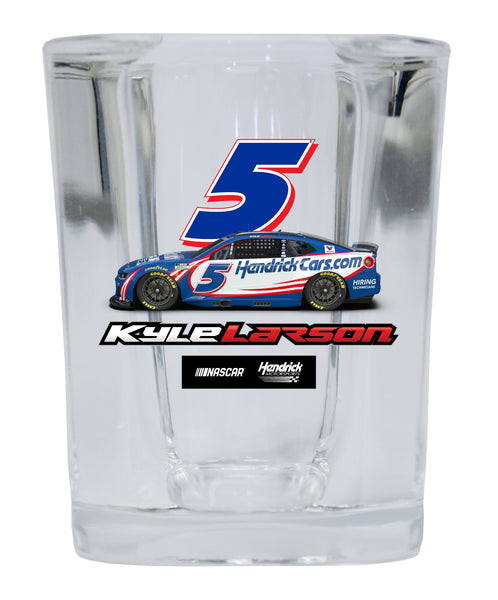Kyle Larson - Hendricks Cars.com #5 Nascar Offic. Licensed 2 oz Square Shot Glass