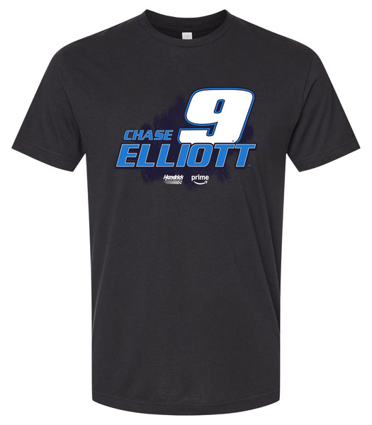 Chase Elliott #9 Nascar Offic. LIC. Unisex Cotton Crew Neck T-Shirt - Large Front Paint Design